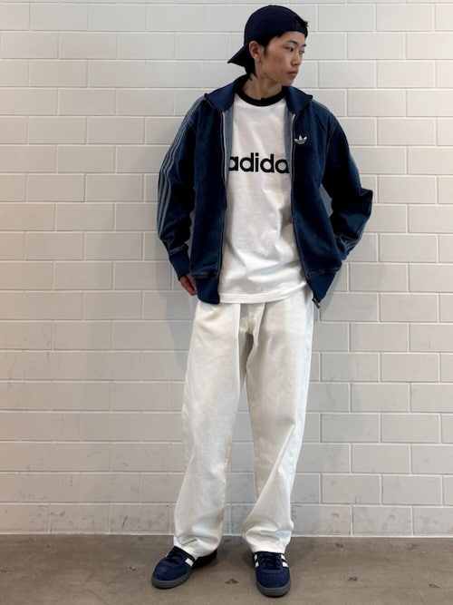 adidas（アディダス） ジャージ アディカラー デニム ファイヤーバード