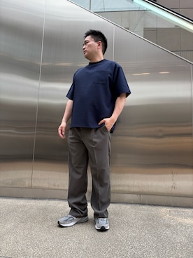 「ITEMS URBANRESEARCH（アイテムズ アーバンリサーチ）のアイテム（Tシャツ/カットソー）」を使った、yujiroさん（メンズ・169cm）の夏コーディネート
