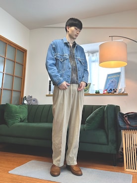 「Levi's（リーバイス）のアイテム（ジャケット/アウター）」を使った、RYO YAMさん（メンズ・177cm）の夏コーディネート