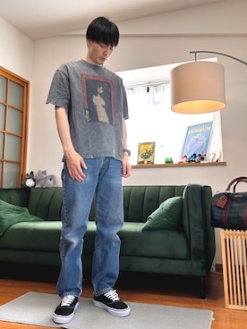 「VANS(バンズ)のアイテム」を使った、RYO YAMさん(メンズ・177cm)の春コーディネート