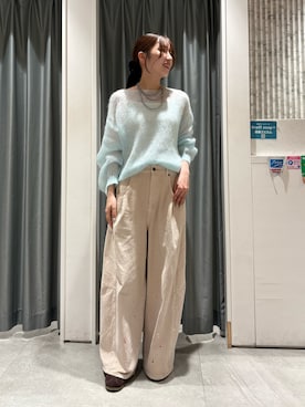 「DouDou（ドゥドゥ）のアイテム（パンツ）」を使った、doudoukokoroさん（レディース・160cm）の秋コーディネート
