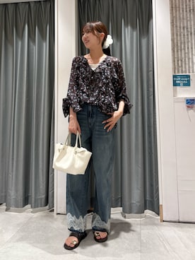 「DouDou（ドゥドゥ）のアイテム（アクセサリー）」を使った、doudoukokoroさん（レディース・160cm）の夏コーディネート