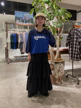 「アイテム（帽子）」を使った、Yui Nomuraさん（レディース・150cm・30代）の夏コーディネート