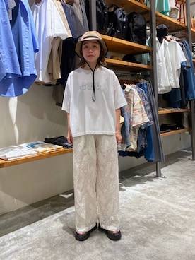 「アイテム（帽子）」を使った、Yui Nomuraさん（レディース・150cm・30代）の夏コーディネート