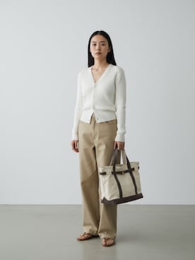 「Dickies（ディッキーズ）の【お気に入り数10万人突破】Dickies/ディッキーズ THE ORIGINAL FIT 874 TCツイル センタープレス スケーターパンツ レングス32インチ ワークパンツ イージーパンツ 2026年春夏（チノパンツ、ベージュ系）」を使った、aiさん（レディース・165cm）の春コーディネート
