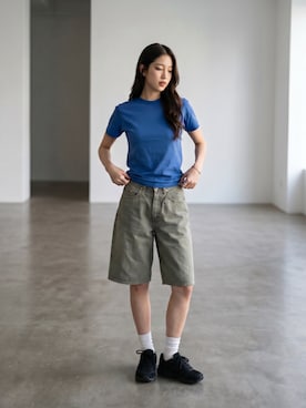 「GILDAN（ギルダン）のアイテム」を使った、aiさん（レディース・165cm）の夏コーディネート
