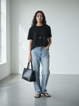 「GILDAN（ギルダン）のアイテム」を使った、aiさん（レディース・165cm）の春コーディネート