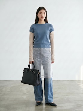 「Levi's（リーバイス）のLEVI'S/リーバイス 501 LOOSE ルーズデニム 2026年春夏（デニムパンツ、ブルー系）」を使った、aiさん（レディース・165cm）の夏コーディネート