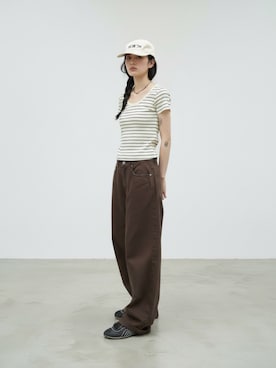 「MILLER（ミラー）のアイテム」を使った、aiさん（レディース・165cm）の夏コーディネート