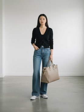「Levi's（リーバイス）のLEVI'S/リーバイス 501 ORIGINAL 501 オリジナルジーンズ デニムパンツ ジーパン ストレートシルエット 2026年春夏（デニムパンツ、ブルー系）」を使った、aiさん（レディース・165cm）の春コーディネート