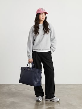 「Champion（チャンピオン）のアイテム」を使った、aiさん（レディース・165cm）の秋コーディネート