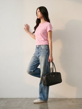 「GILDAN（ギルダン）のアイテム」を使った、aiさん（レディース・165cm）の夏コーディネート