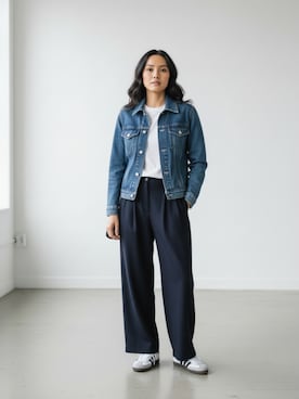 「GENERAL IDEA（ジェネラルアイデア）のアイテム」を使った、aiさん（レディース・165cm）の春コーディネート