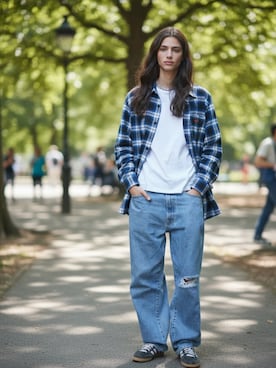 「REMI RELIEF（レミレリーフ）のアイテム」を使った、aiさん（レディース・165cm）の春コーディネート