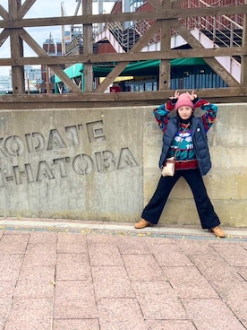 「ROXY(ロキシー)のアイテム(帽子)」を使った、Midoriさん(レディース・146cm)の春コーディネート