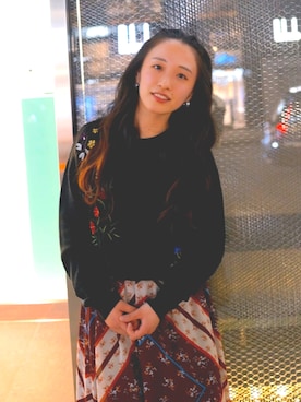 「SNIDEL（スナイデル）のアイテム（スカート）」を使った、Midori ∥ 146cmさん（レディース・146cm）の春コーディネート