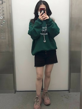 「SNIDEL（スナイデル）のアイテム（シューズ）」を使った、Midoriさん（レディース・146cm）の春コーディネート