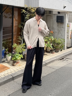 「ASTRONOMY（アストロノミー）のアイテム」を使った、アンマさん（メンズ・173cm）の春コーディネート