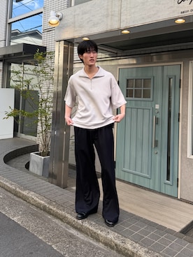 「ASTRONOMY（アストロノミー）のアイテム」を使った、アンマさん（メンズ・173cm）の春コーディネート