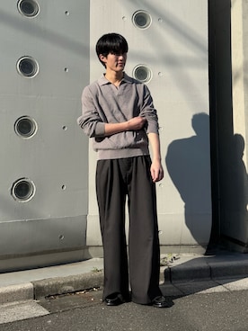 「ASTRONOMY（アストロノミー）のアイテム」を使った、アンマさん（メンズ・173cm）の春コーディネート