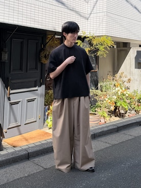 「ASTRONOMY（アストロノミー）のアイテム」を使った、アンマさん（メンズ・173cm）の春コーディネート