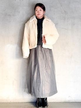 O.Kさん（レディース・158cm）の冬コーディネート