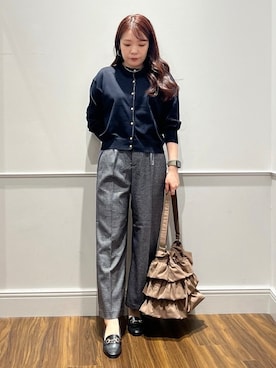 「grove（グローブ）のアイテム」を使った、mさん（レディース・160cm）の秋コーディネート