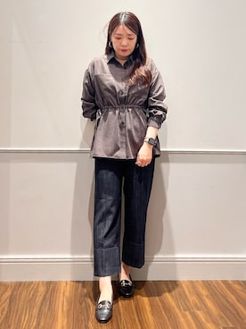 「grove（グローブ）のアイテム」を使った、mさん（レディース・160cm）の秋コーディネート