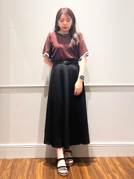 「grove（グローブ）のアイテム」を使った、mさん（レディース・160cm）の夏コーディネート