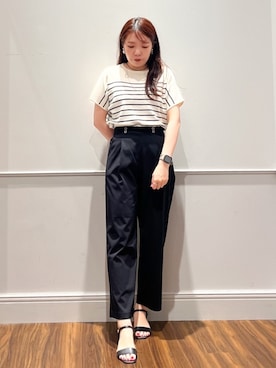 「grove（グローブ）のアイテム」を使った、mさん（レディース・160cm）の夏コーディネート
