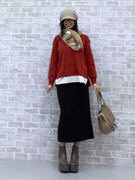 マリカさん（レディース・160cm）の秋コーディネート
