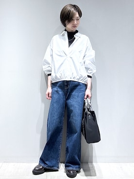 「Reflect（リフレクト）のアイテム」を使った、まちこさん（レディース・157cm）の秋コーディネート