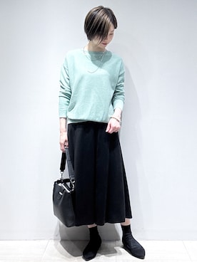 「Reflect（リフレクト）のアイテム（アクセサリー）」を使った、まちこさん（レディース・157cm）の秋コーディネート