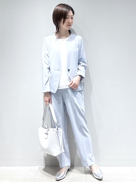 「Reflect（リフレクト）のアイテム（パンツ）」を使った、まちこさん（レディース・157cm）の春コーディネート