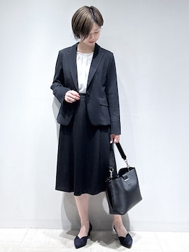 「Reflect（リフレクト）のアイテム（トップス）」を使った、まちこさん（レディース・157cm）の秋コーディネート