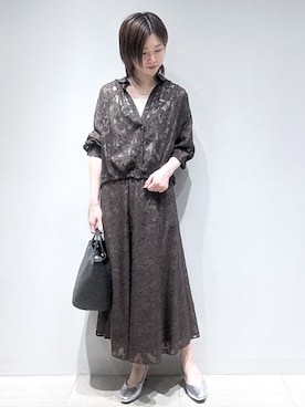 「Reflect（リフレクト）のアイテム（アクセサリー）」を使った、まちこさん（レディース・157cm）の春コーディネート