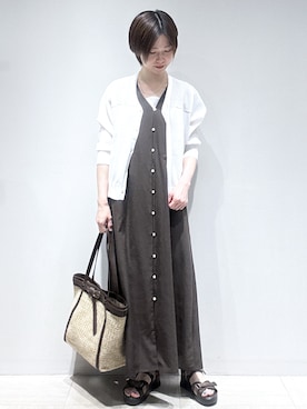 「Reflect（リフレクト）のアイテム（アクセサリー）」を使った、まちこさん（レディース・157cm）の夏コーディネート