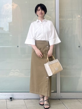 「OPAQUE.CLIP（オペークドットクリップ）のアイテム」を使った、yokoさん（レディース・169cm）の春コーディネート