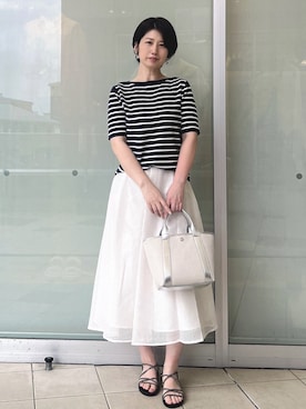 「アイテム（アクセサリー）」を使った、YO-KOさん（レディース・169cm）の春コーディネート