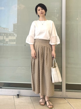 「OPAQUE.CLIP（オペークドットクリップ）のアイテム」を使った、yokoさん（レディース・169cm）の春コーディネート