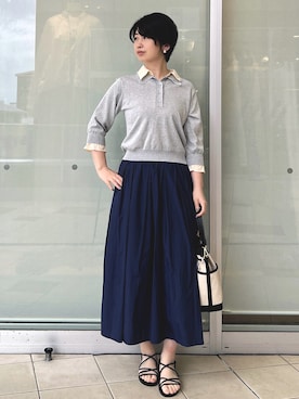 「OPAQUE.CLIP（オペークドットクリップ）のアイテム」を使った、yokoさん（レディース・169cm）の春コーディネート