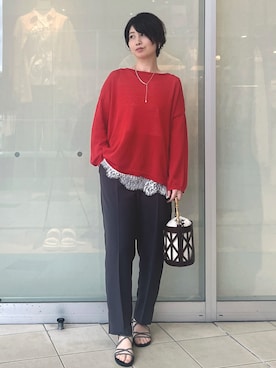 「OPAQUE.CLIP（オペークドットクリップ）のアイテム」を使った、yokoさん（レディース・169cm）の春コーディネート