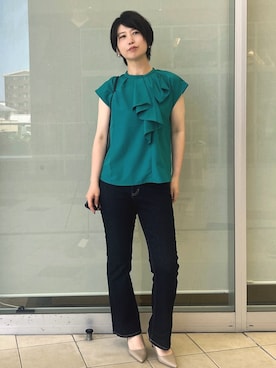 YO-KOさん（レディース・169cm）の夏コーディネート