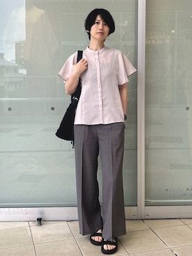 「OPAQUE.CLIP（オペークドットクリップ）のアイテム」を使った、YO-KOさん（レディース・169cm）の夏コーディネート