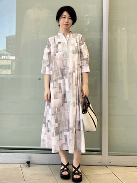 「OPAQUE.CLIP（オペークドットクリップ）のアイテム」を使った、YO-KOさん（レディース・169cm）の春コーディネート