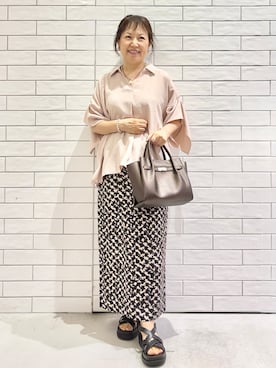 「柄スカート」｜yさん（レディース・148cm）の秋コーディネート