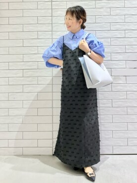 「オフィスカジュアル」｜「アイテム（ワンピース）」を使った、yさん（レディース・148cm）の春コーディネート