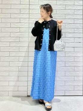 「オフィスカジュアル」｜「アイテム（ワンピース）」を使った、yさん（レディース・148cm）の春コーディネート