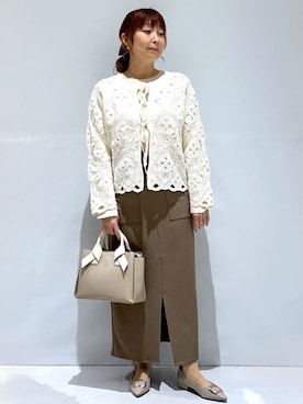 「index（インデックス）のアイテム（バッグ）」を使った、ゆきちさん（レディース・150cm）の春コーディネート