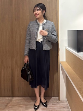 「Reflect（リフレクト）のアイテム（ワンピース/ドレス）」を使った、このかさん（レディース・165cm）の冬コーディネート